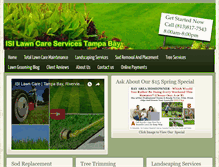 Tablet Screenshot of isilawncare.com